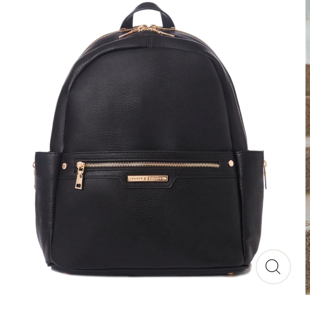 Poppy & Peonies BROOKLYN BACKPACK BLACK